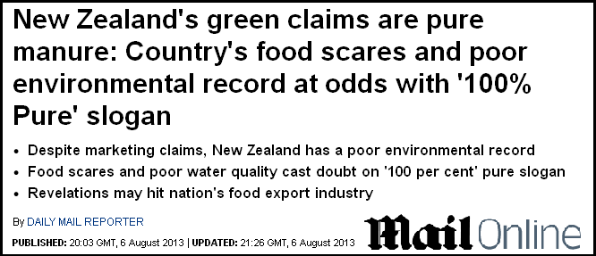 New Zealand's green claims are pure manure