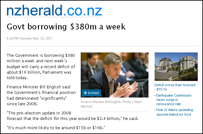 Govt borrowing $380m a week