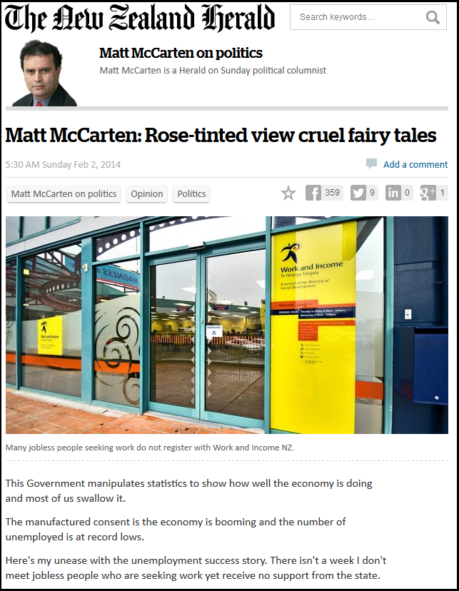 Matt McCarten - Rose-tinted view cruel fairy tales