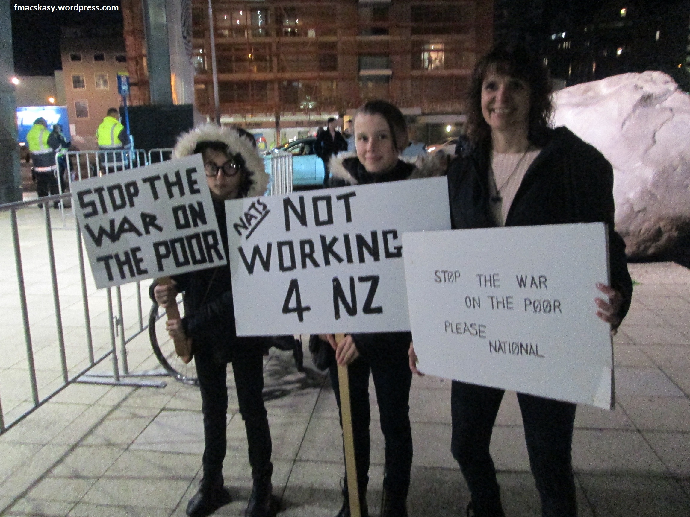 anti-National protest - Poneke Action Against Poverty - 28 June 2014 - Te Papa - Wellington (22)