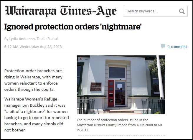 Ignored protection orders 'nightmare'