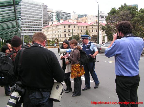 Frank Macskasy  Blog  Frankly Speaking   25 May Urewera 4 Protest Wellington High Court