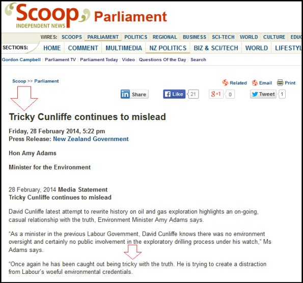 Tricky Cunliffe continues to mislead - scoop media