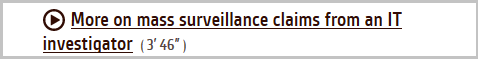 More on mass surveillance claims from an IT investigator    - radio nz - glenn greenwald - 15 september 2014