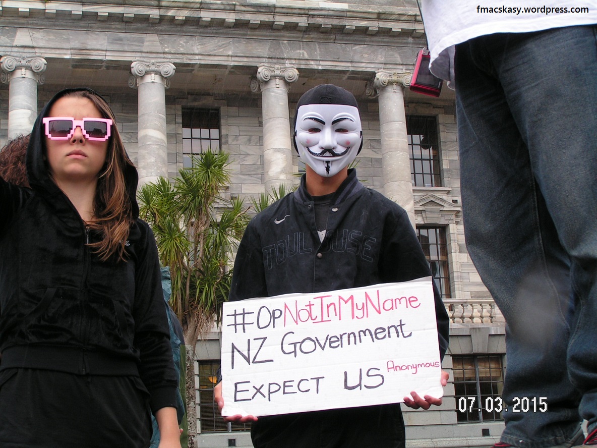  TPPA - trans pacific partnership agreement - protest march - wellington - sovereignty - 7 march 2015