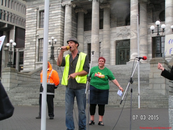 TPPA - trans pacific partnership agreement - protest march - wellington - sovereignty - 7 march 2015