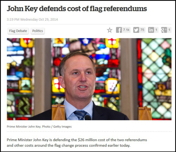 john-key-defends-cost-of-flag-referendums