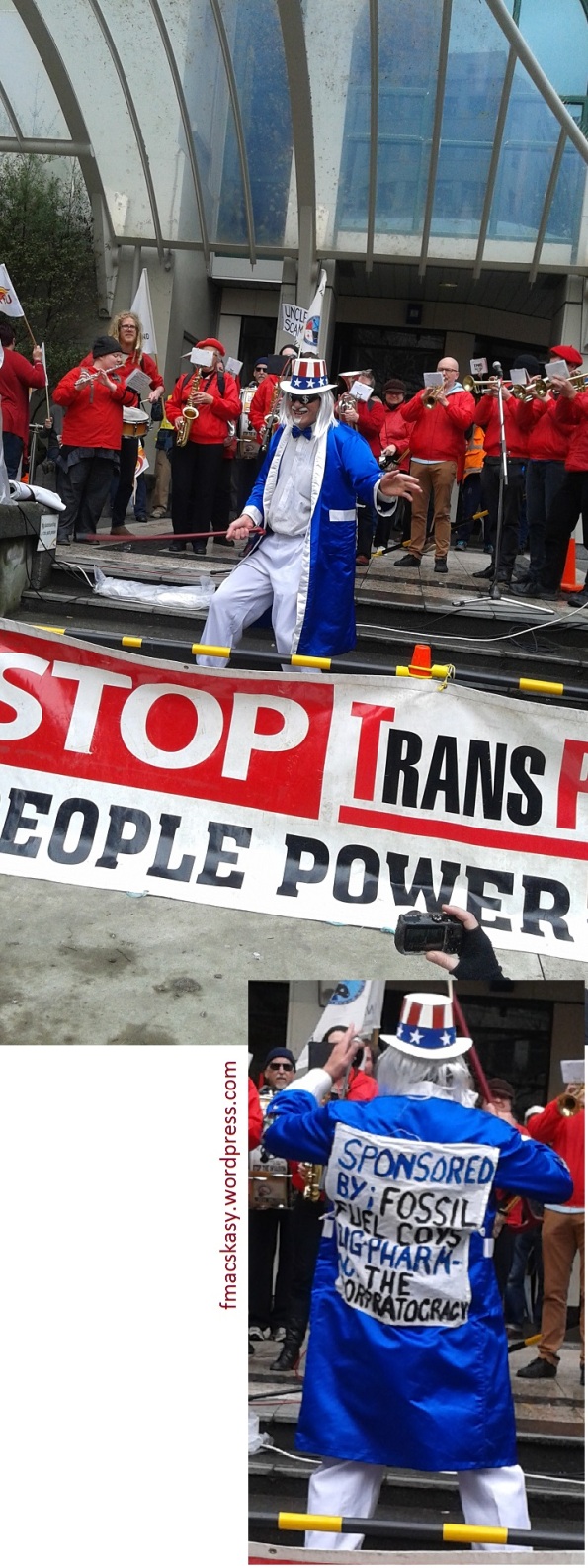 TPPA - trans pacific partnership agreement - protest march - wellington - 15 august 2015