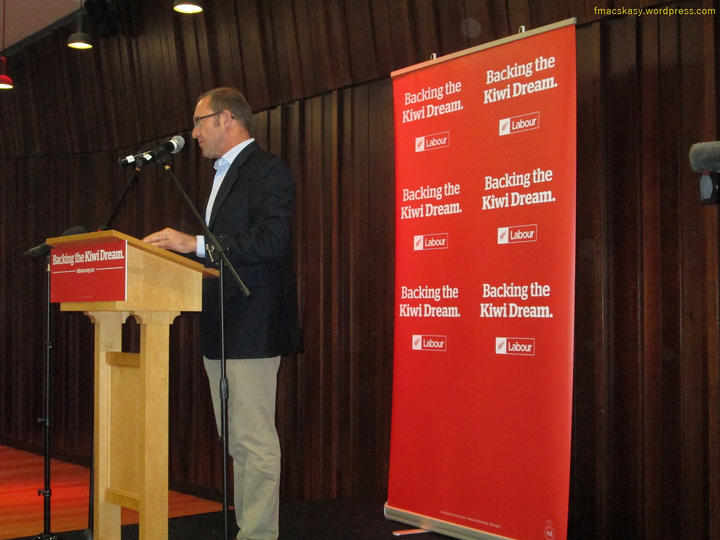 Frank Macskasy Frankly Speaking blog fmacskasy.wordpress.com Labour Party - Andrew Little - pre-budget speech