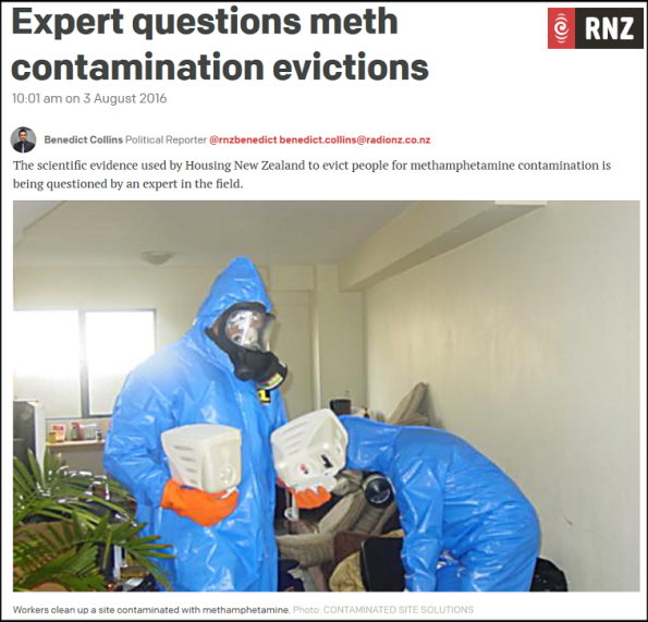 Expert questions meth contamination evictions