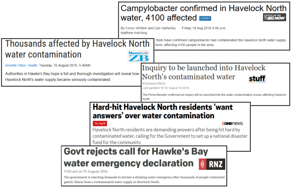 havelock north water contamination