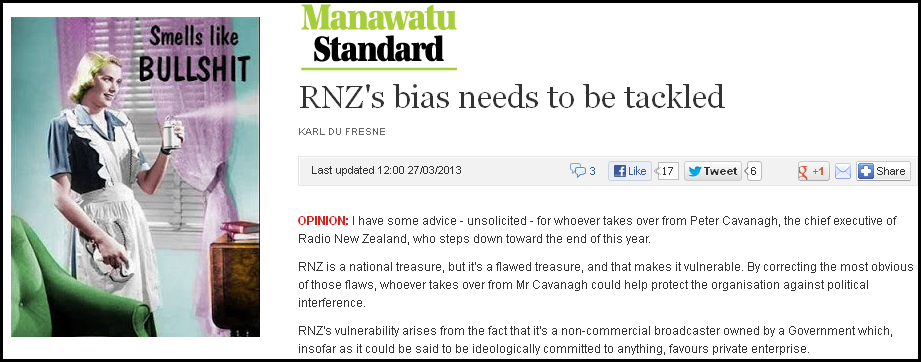RNZ's bias needs to be tackled - smells like bullsit
