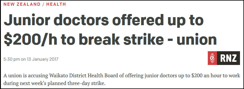 junior-doctors-offered-up-to-200hr-to-break-strike-union-radio-nz